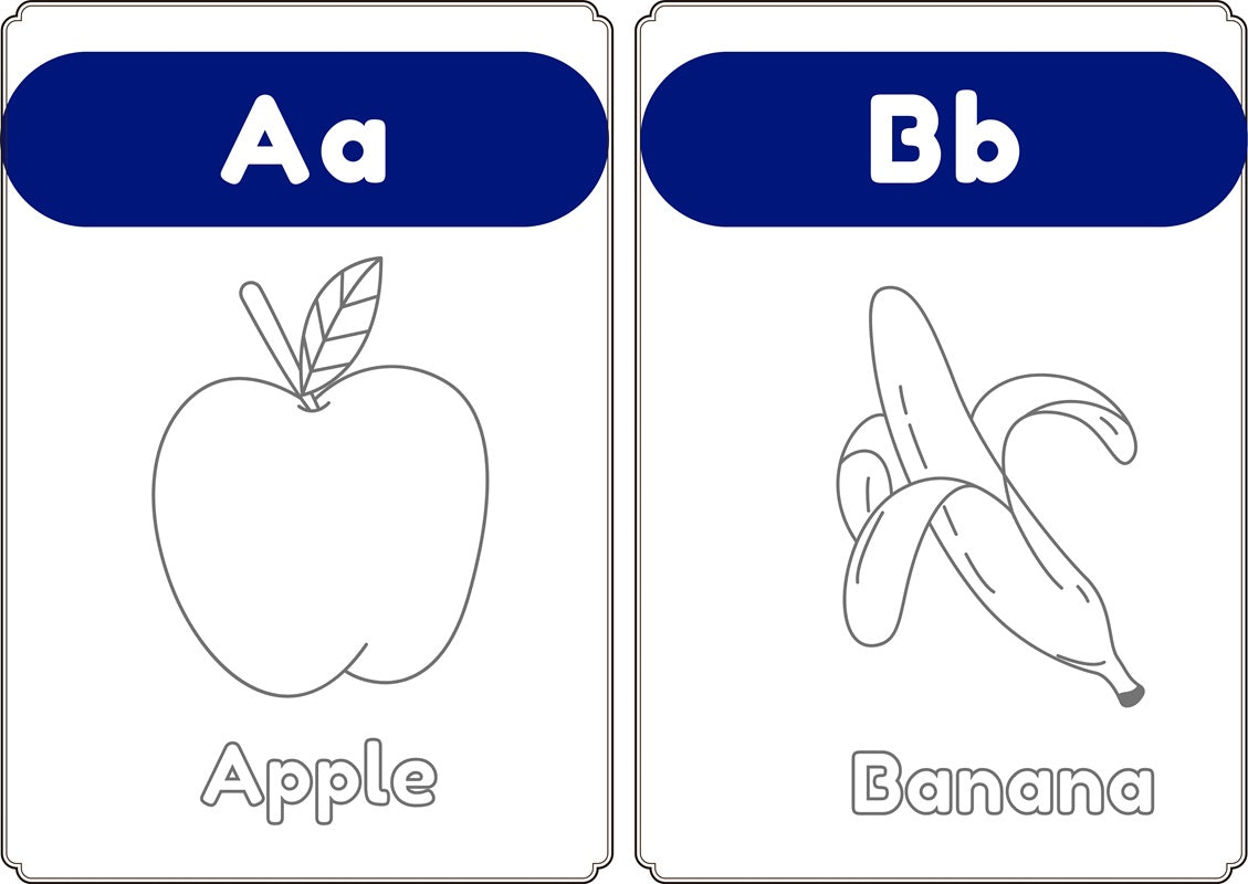 Alphabet coloring Book, A-Z Coloring Book