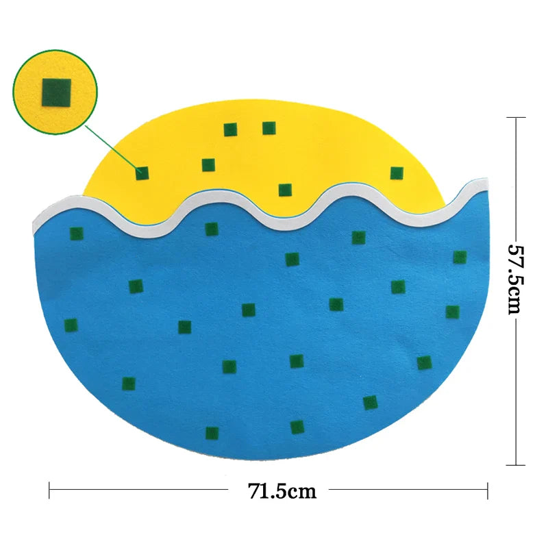 Montessori Didactic Material DIY Math Toy Color Shape Puzzle Matching Game Children Early Educational Learning Toy Teaching Aids