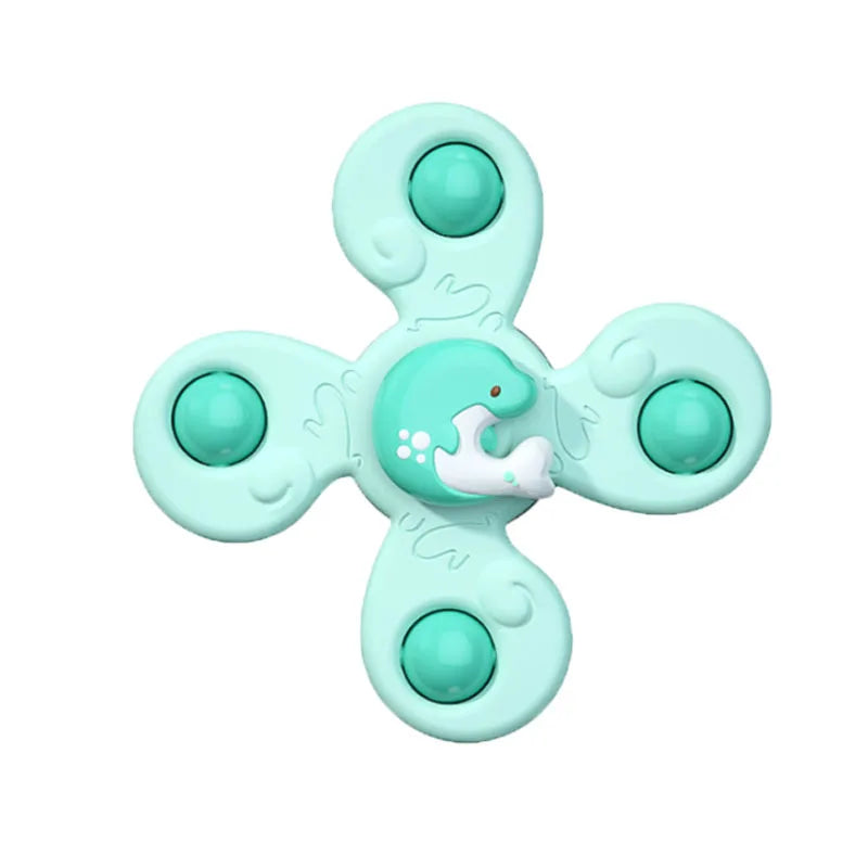 Montessori Baby Bath Toys Boy Children Bathing Sucker Spinner Suction Cup Toy For Kids Funny Child Rattles Teether Toddler Gifts