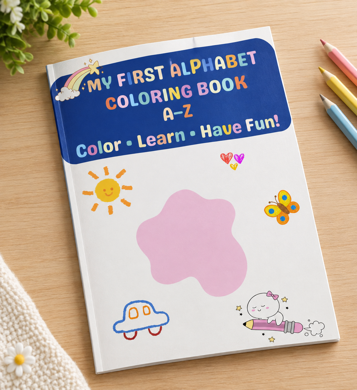 Alphabet coloring Book, A-Z Coloring Book
