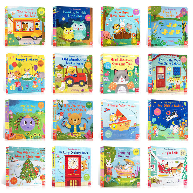 Bizzy Bear Busy Little Bear Picture Book Early Education Sing Along with Me Push-Pull Book Little Bear Is Very Busy