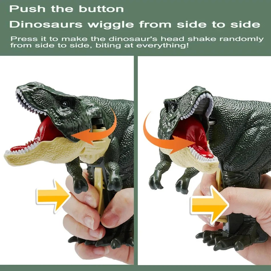 Children's Dinosaur Fidget Toy Decompression Telescopic Spring Swing Creative Battery-Free Swing Toy Christmas Gift for Kids