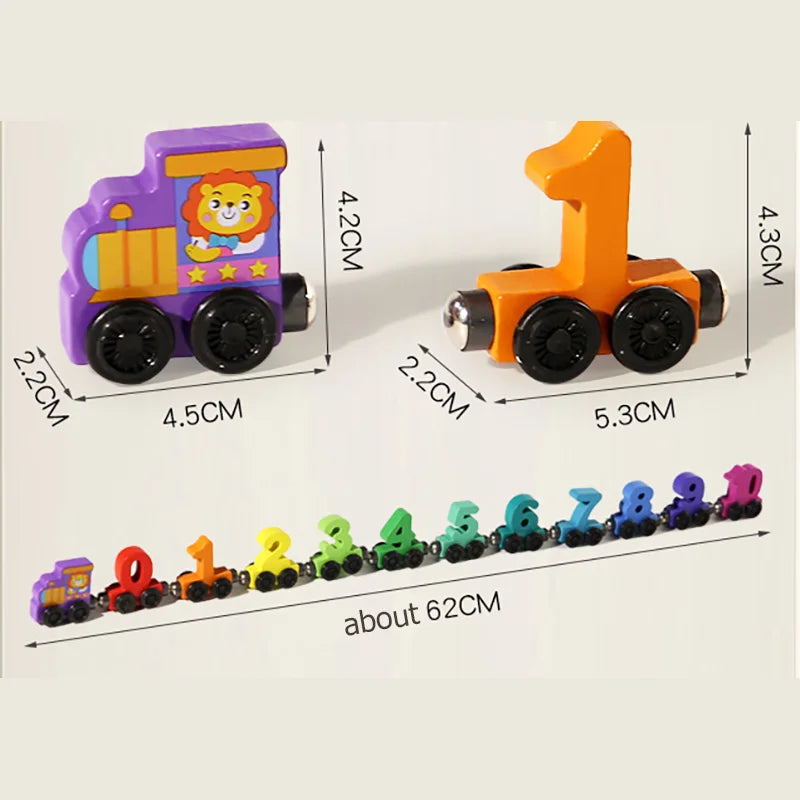 Magnetic Fishing Toys Game Set for Kids Montessori Wooden Cartoon Fishing Rod Educational Toys Birthday Party Toddle Gifts