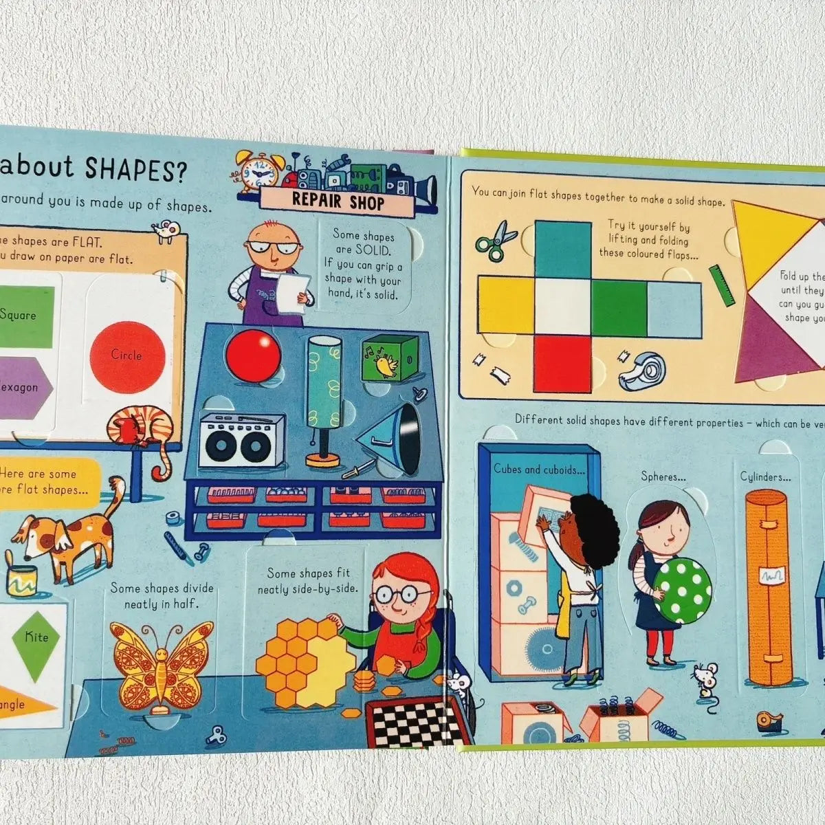 Usborne Look inside Maths Uncover the Secrets of Mathematics Children's STEM Cardboard Flip Flip Science Picture Book