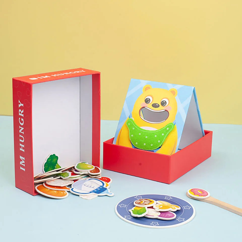 Montessori Parent-Child Interaction Simulation Brush Teeth Childhood Educational Toys Fine Motor Board Games Puzzle Toys For Kid