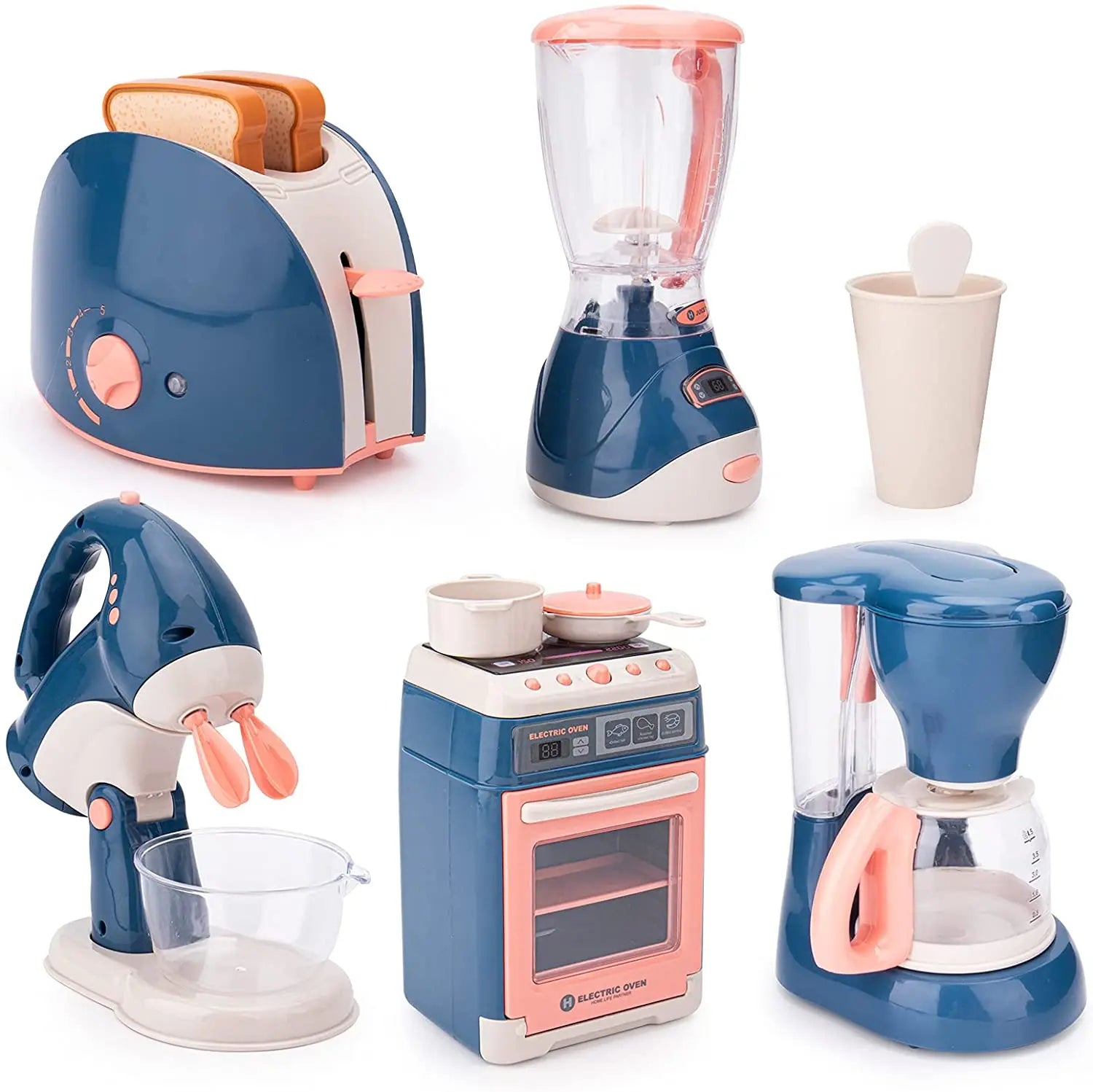 Simulation Kitchen Toys Home Appliances Set Play House Toy Washing Machine Bread Maker Oven Microwave Cooker Creative Kids Gift