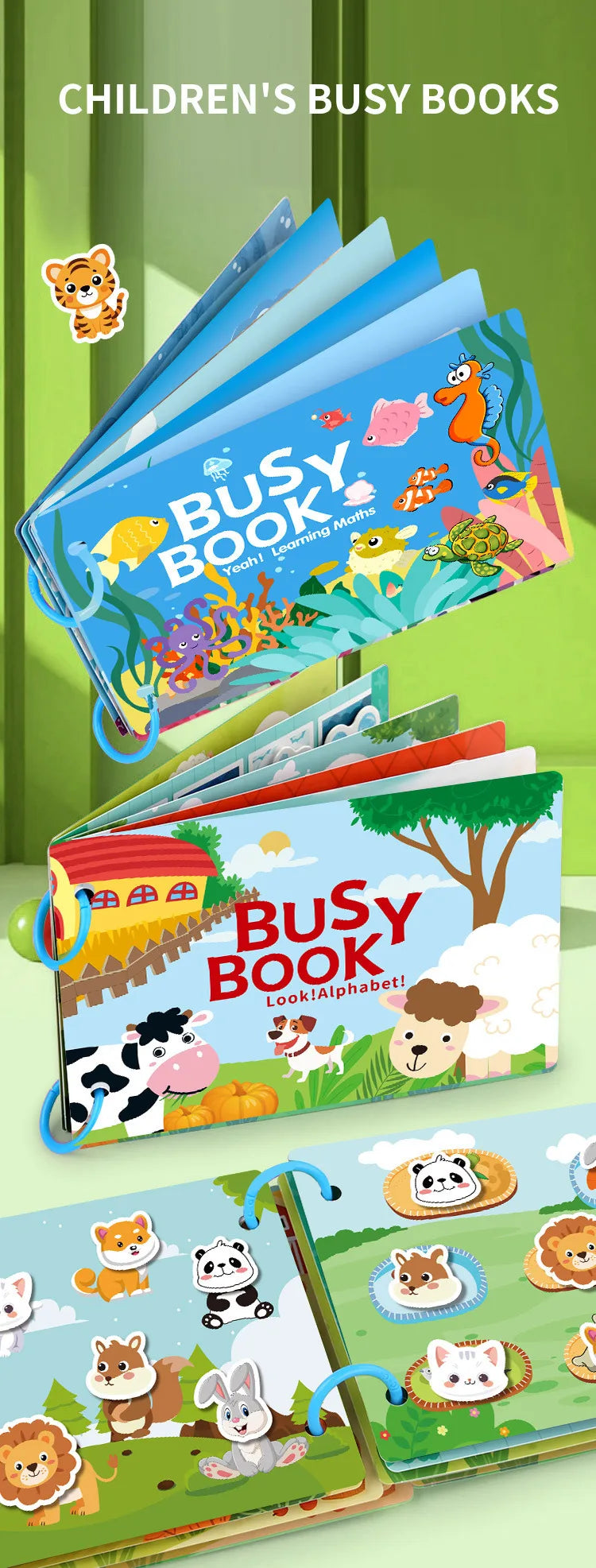 Montessori Baby Busy book My First Quiet Book Paste Early Learning Education Toy Children Toy Matching Montessori Toys for Baby