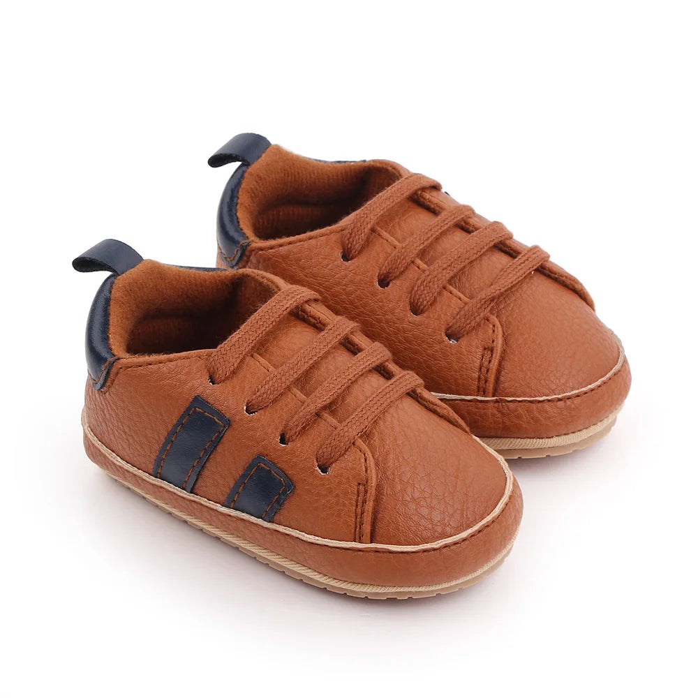 Baby Casual Shoes for Spring and Autumn TPR Sole Anti-slip High Quality PU Hot Selling Multiple choice 2023 Baby New Fashion