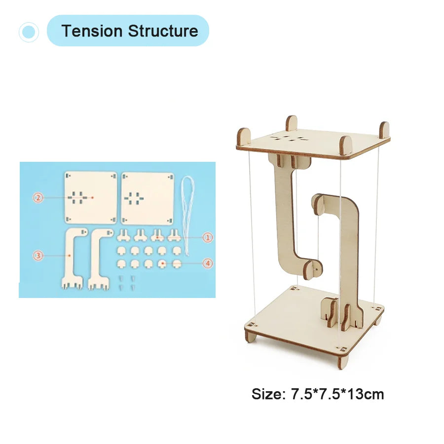DIY Physical Model Science Experiment Educational Toy Handmade Small Production Assembly Craft Technology Project for School Kid