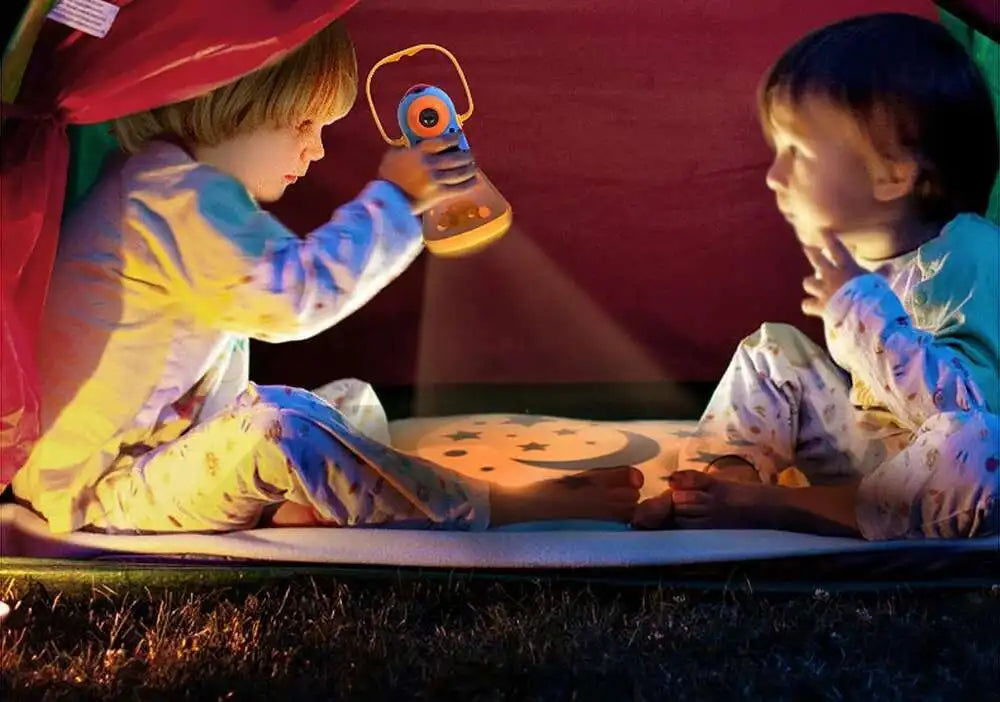 Children's Storybook Torch Projector Kaleidoscope Sky Handrail Galaxy Night Light Up Cartoon Baby Toy For Kids Educational Toys